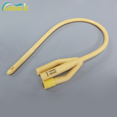 Disposable Hydrophilic Coating Latex Indwelling Catheter