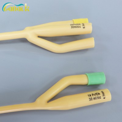 silicon foley balloon catheter urinary catheter size